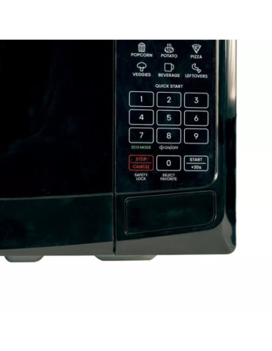 MICROONDAS CHEFMAN 20LTS 700W 6 FUNCIONES NEGRA