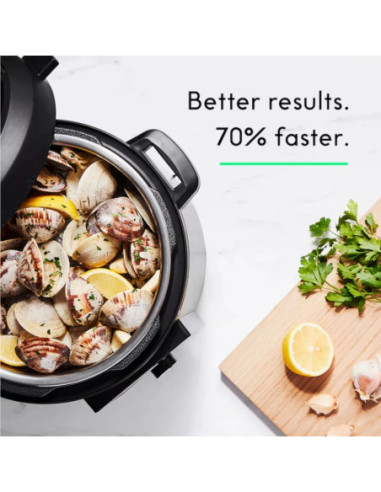 OLLA SMARTCOOKER MULTIFUNCION PRESION CHEFMAN CHEFIQ 5 67 LTS 1000 WATTS BT WIFI NEGRO