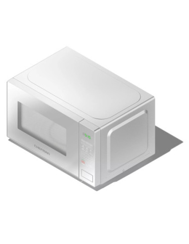 MICROONDA CHEFMAN ESPEJO 20LTS 700W 6 FUNCIONES DESCONGELA GRIS