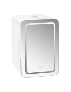 Enfriador Chefman Portatil 4lts Puerta Con Espejo Y Luz Led Ajuste Frio-Caliente Blanca 2