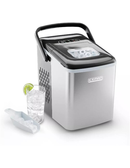 MAQUINA DE HIELO CHEFMAN PORTATIL ALMACENA 0 5KG 204W VISUALIZACION CABLE 1 5MTS GRIS