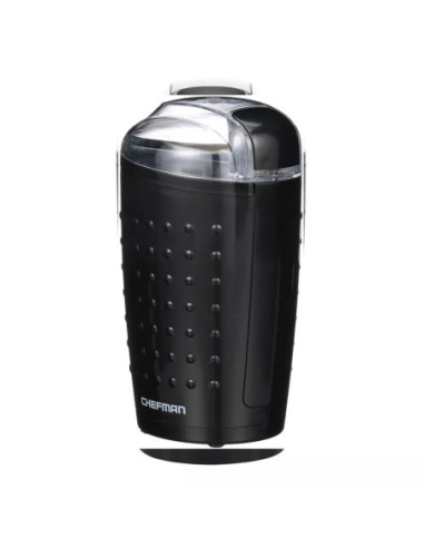 MOLINO DE CAFE Y GRANOS CHEFMAN ELECTRICO 12 TAZAS 150W ACERO INOX  NEGRO