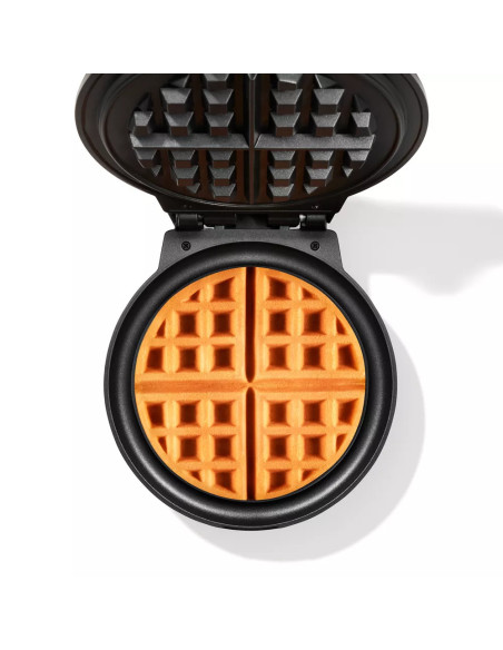 WAFLERA CHEFMAN ESTILO BELGA REDONDA 4 SECCIONES 700W ANTIADHERENTE ROJO