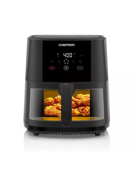 FREIDORA DE AIRE CHEFMAN 7 6LTS PANTALLA TOUCH 1300W CON VISUALIZACION NEGRO