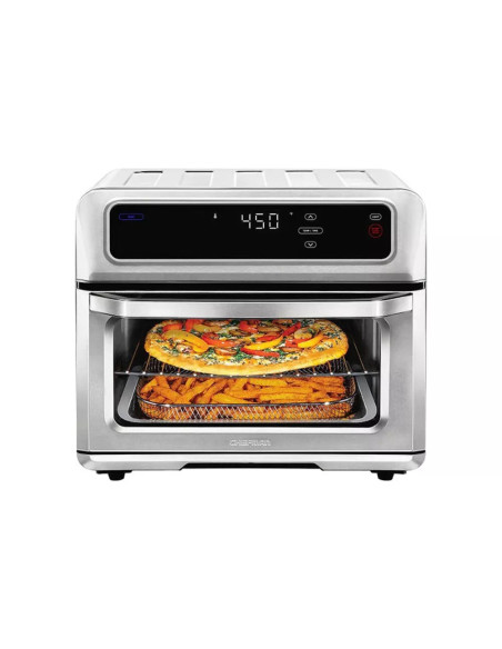 HORNO TOSTADOR AIRFRYER CHEFMAN 9 EN 1 20LTS PANTALLA TOUCH 1800W ACERO INOX