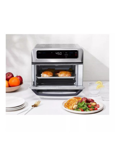 HORNO TOSTADOR AIRFRYER CHEFMAN 9 EN 1 20LTS PANTALLA TOUCH 1800W ACERO INOX